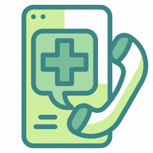Emergency, call, medical, telemedicine, therapy icon - Download on Iconfinder
