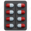 tablet, capsule, pills, drugs, pharmacy, medicine, medical, 3d 
