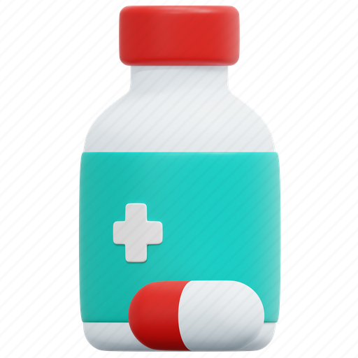 Medicine, pharmacy, medical, pill, drug, health, 3d 3D illustration - Download on Iconfinder
