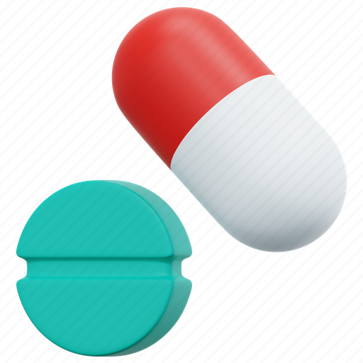 Pills, medicine, pharmacy, drugs, medication, medical, healthcare 3D illustration - Download on Iconfinder