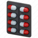 tablet, capsule, pills, drugs, medicine, pharmacy, medical, 3d 