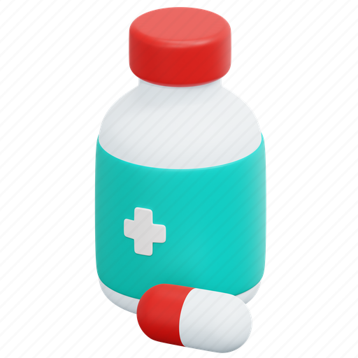 Medicine, pharmacy, medical, pill, health, drug, 3d 3D illustration - Download on Iconfinder