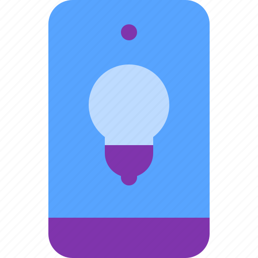 Bulb, idea, innovation, light, phone icon - Download on Iconfinder