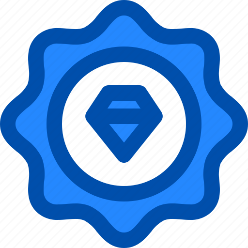 Badge, diamond, premium, quality, star icon - Download on Iconfinder