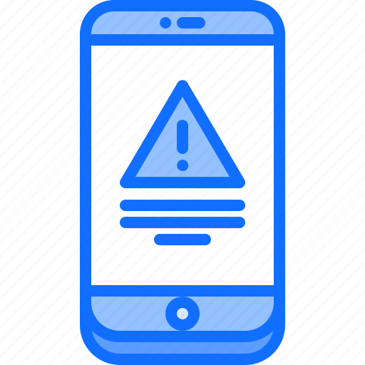 Error, interface, message, phone, smartphone, ui, warning icon - Download on Iconfinder