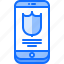 antivirus, interface, phone, protection, shield, smartphone, ui, watch 