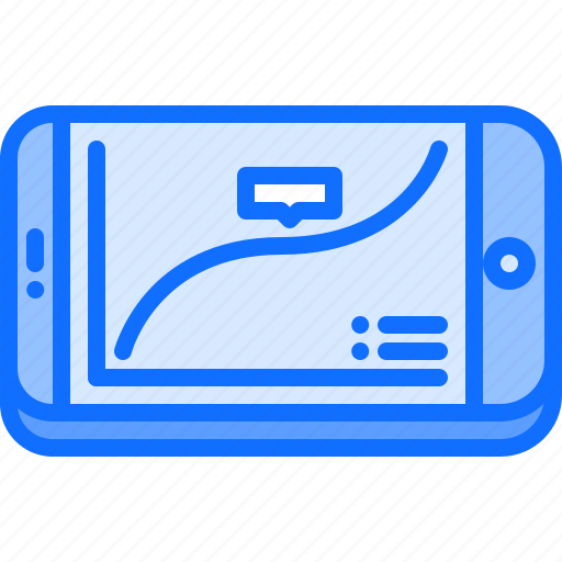 Graph, message, metric, phone, smartphone, ui, watch icon - Download on Iconfinder