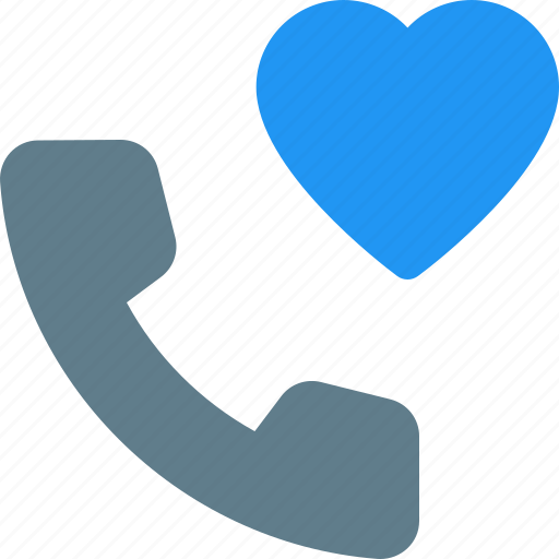 Phone, heart, action, call icon - Download on Iconfinder