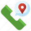 location, phone, call, communications, pin 