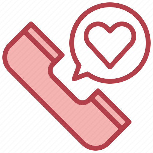 Love, valentines, romance, phone, call icon - Download on Iconfinder