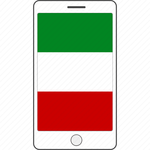 Country, flag, italy, national, phone icon - Download on Iconfinder