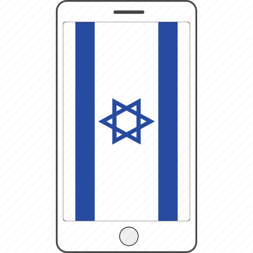 Country, flag, israel, national, phone icon - Download on Iconfinder