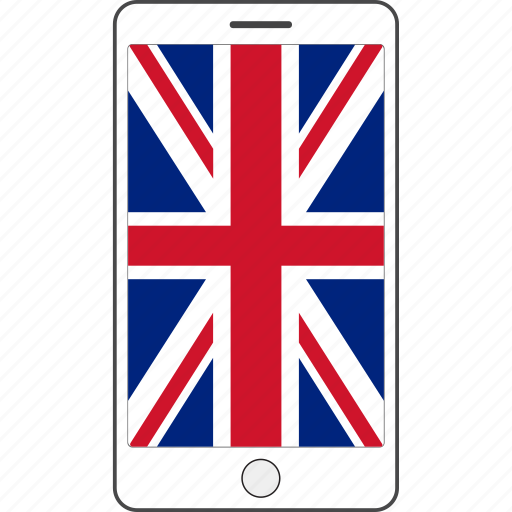 Country, england, flag, national, phone icon - Download on Iconfinder
