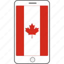 canada, country, flag, national, phone