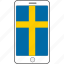 country, flag, national, phone, sweden 