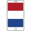 country, flag, national, netherlands, phone 