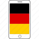country, flag, germany, national, phone