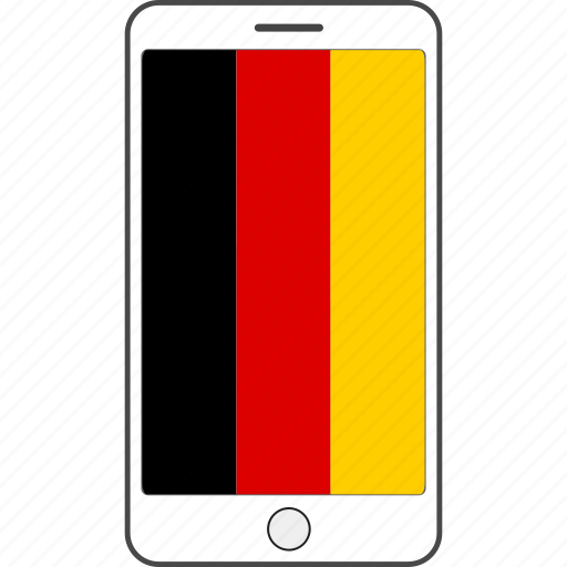 Country, flag, germany, national, phone icon - Download on Iconfinder