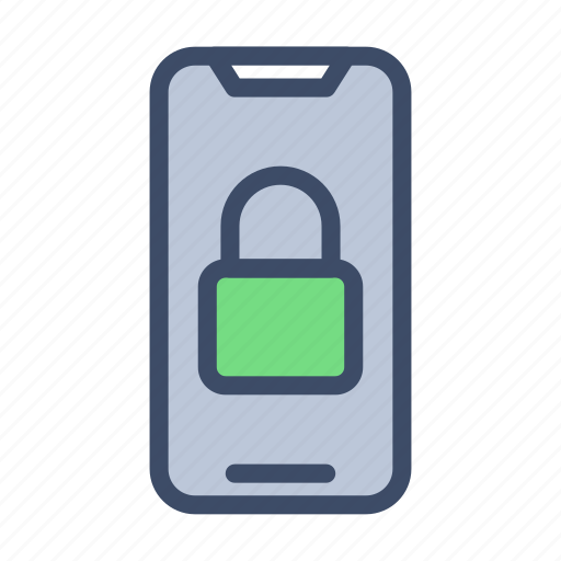 Mobile, lock, protected, safe, phone icon - Download on Iconfinder