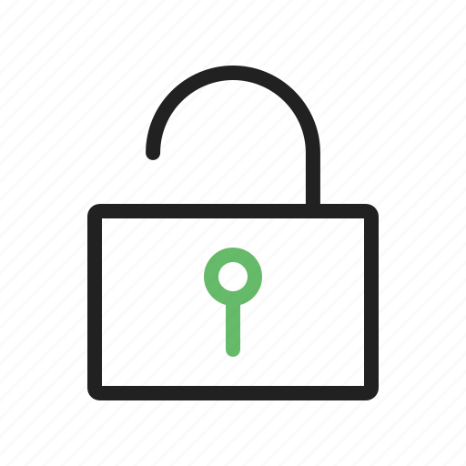 Key, keyhole, lock, open, safety, security, unlocked icon - Download on Iconfinder