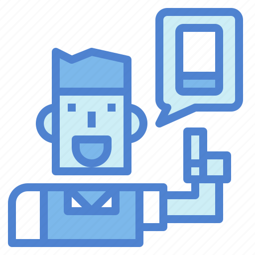 Avatar, customer, man, phone, shop icon - Download on Iconfinder