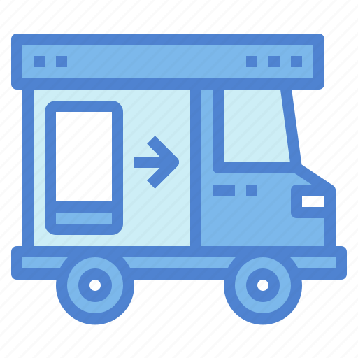 Delivery, phone, shop, transportation, truck icon - Download on Iconfinder