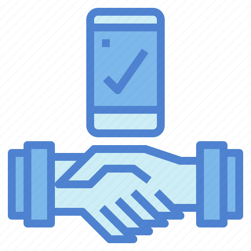 Handshake, ok, okay, phone, shop icon - Download on Iconfinder