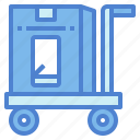 cart, phone, shipping, shop, trolley