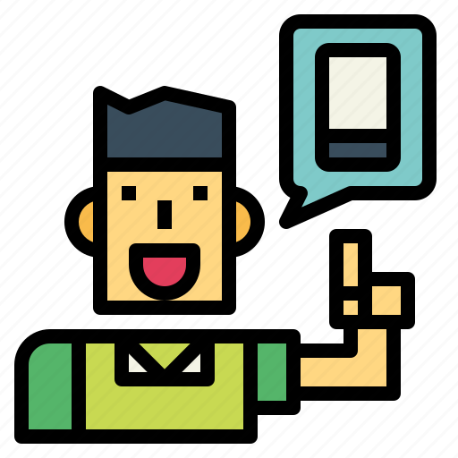 Avatar, customer, man, phone, shop icon - Download on Iconfinder