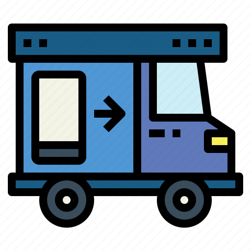 Delivery, phone, shop, transportation, truck icon - Download on Iconfinder