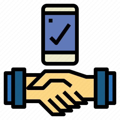 Handshake, ok, okay, phone, shop icon - Download on Iconfinder