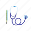 abstract, computer, heart, medical, stethoscope, thermometer 