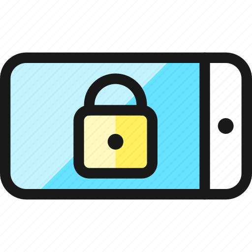 Phone, lock, horizontal icon - Download on Iconfinder