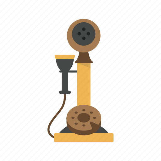 Old telephone, phone, telephone, rotary phone icon - Download on Iconfinder