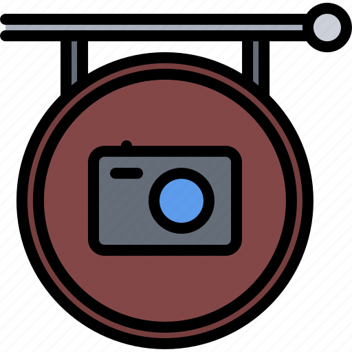 Camera, photo, photographer, shooting, sign, signboard, studio icon - Download on Iconfinder