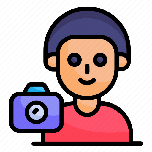 Photographer, photography, avatar, camera man, man icon - Download on Iconfinder