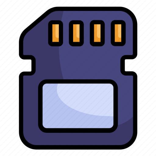 Card, electronics, memory, sd, storage icon - Download on Iconfinder