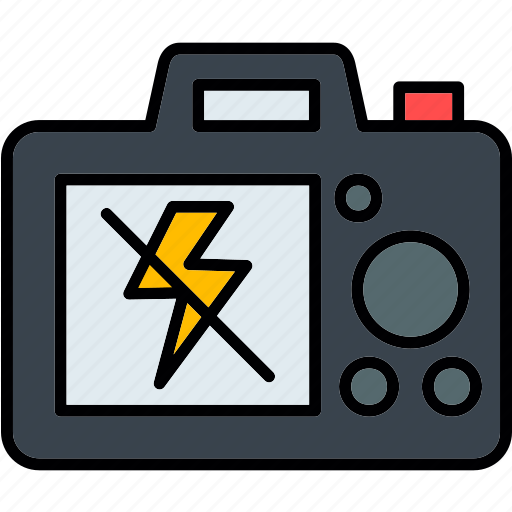 No, flash, off, camera, bolt, photography, power icon - Download on Iconfinder