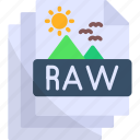 raw, image, file, format, extension, document, archive