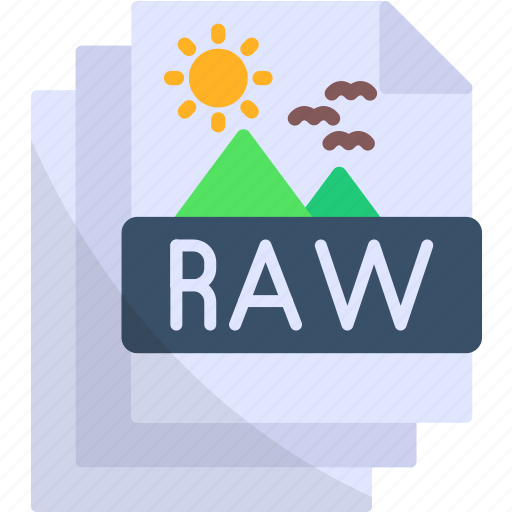 Raw, image, file, format, extension, document, archive icon - Download on Iconfinder