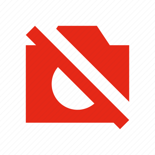 Photocamera, dslr, off, photo camera, shooting, forbidden, prohibited icon - Download on Iconfinder