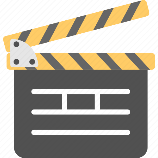 Clapper board, movie clapper, movie making, photographic element, production equipment icon - Download on Iconfinder