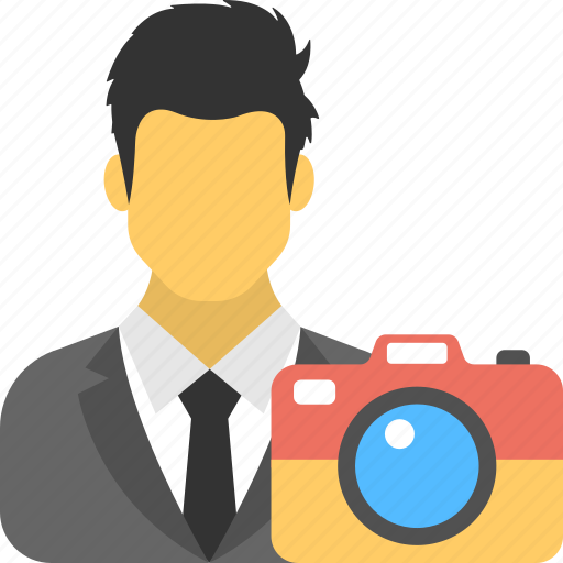 Cameraman, cameraperson, cinematographer, photographer, photoshooter icon - Download on Iconfinder