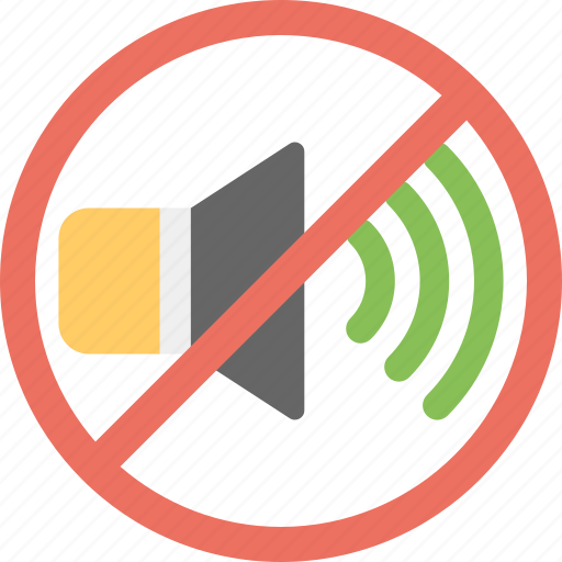 Not sound, quite sign, silent mode, sound off, sound restriction icon - Download on Iconfinder