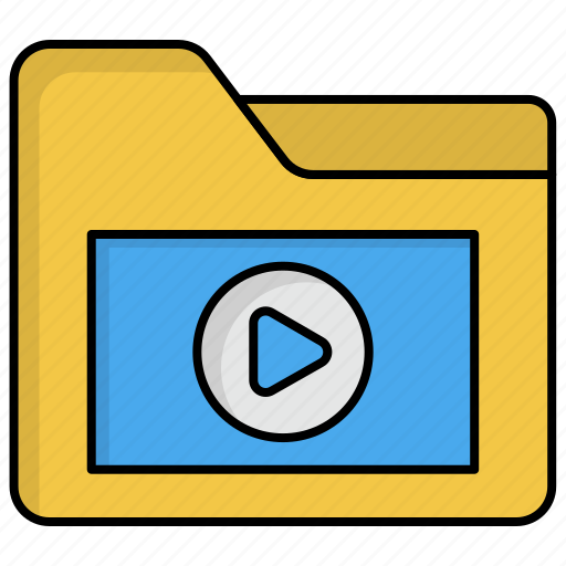 File, film, folder, movie, video icon - Download on Iconfinder