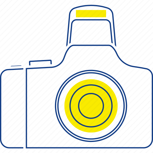 Button, camera, digital, equipment, photo, thin icon - Download on Iconfinder