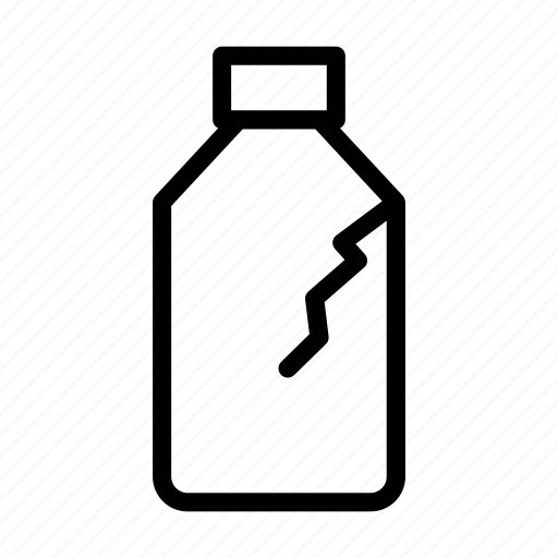 Plastic, broken, bottle, wastage, trash icon - Download on Iconfinder