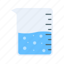 beaker, experiment, chemistry, solution, measurement, volume, glassware, science