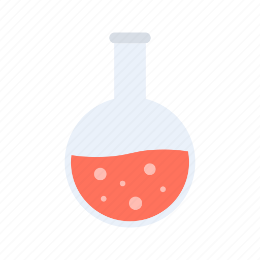 Flask, experiment, chemistry, solution, volume, glassware, science icon - Download on Iconfinder