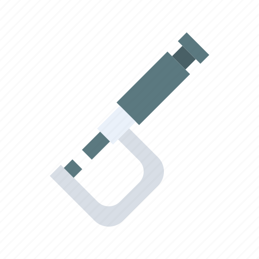 Micrometer, precision, length, calibration, engineering, tool, accuracy icon - Download on Iconfinder